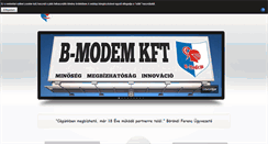Desktop Screenshot of bmodem.hu
